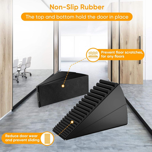 Tope de puerta metálico de alta resistencia, el más fuerte, grande, ajustable, con resorte, de hasta 3 pulgadas de altura para la parte inferior, para oficina y escuela - Product Image 5