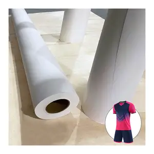 Fast Dry Jumbo Roll High Transfer Rate Sublimation Paper Digital Print Polyester Jersey T-Shirt White Material Heat Transfer