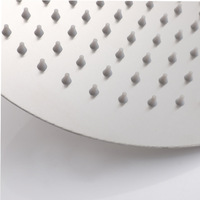 Douche de pluie murale ronde en acier inoxydable 304 brossé avec bras d'extension, système de douche de pluie dissimulé pour salle de bain
