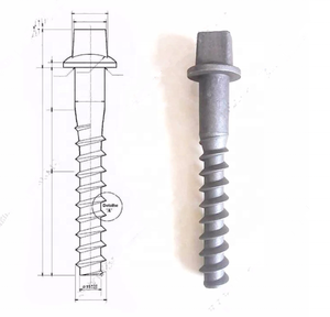 Ferroviaire Vis Haute Résistance <span class=keywords><strong>de</strong></span> Fixation Du <span class=keywords><strong>Bois</strong></span> Pointes Traverses Vis Pour Fixation <span class=keywords><strong>De</strong></span> Rails - Product Image 2
