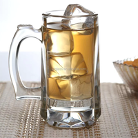 Vente chaude Tasse à bière en verre à base lourde de style classique Expérience de pinte parfaite