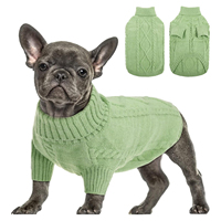 Fabricante de Ropa para Perros OEM ODM Directo de Fábrica, Suéter Personalizado para Perros Pequeños, Tejido, Cálido, Ecológico, de Poliéster Estampado para Invierno