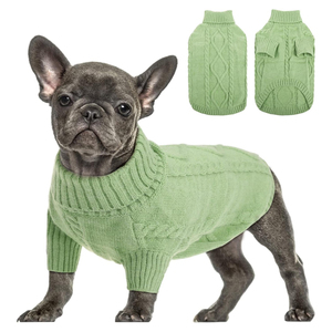 Fabricante de Ropa para Perros OEM ODM Directo de Fábrica, Suéter Personalizado para Perros Pequeños, Tejido, Cálido, Ecológico, de Poliéster Estampado para Invierno - Product Image 1