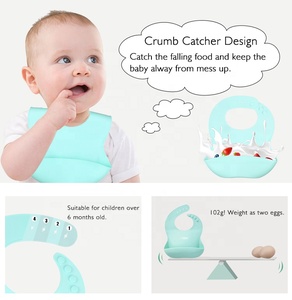 Bavoir bébé en silicone imperméable pliable, motif imprimé, bandana triangulaire, pour tout-petits et enfants, tablier repas, logo personnalisé, vente en gros - Product Image 6