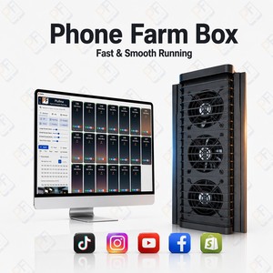 Caja de gestión de teléfonos con concentrador USB de fábrica para 20 unidades, compatible con Samsung, <span class=keywords><strong>iPhone</strong></span>, Huawei, chasis de servidor - Product Image 6