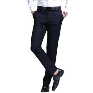 Vente chaude pantalons de haute qualité pantalons d'affaires pour hommes pantalons de costume décontractés coupe ajustée - Product Image 1