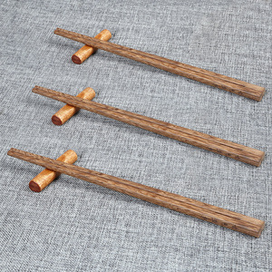 Palillos de madera de ala de pollo, madera maciza, 30 cm, redondos, para uso en restaurantes, estilo chino - Product Image 2