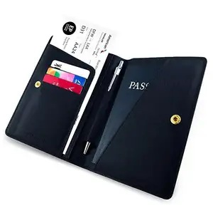 RFID Blocking Case Cover Travel Wallet PU Leather Passport Holder Wallet