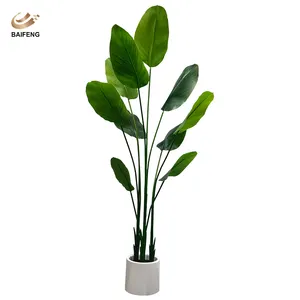 Outdoor Pot Decoratie Moderne Plant Plastic Realistische Grote Bonsai Boom Reiziger Palmboom Kunstplanten