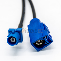 Câble coaxial Fakra C bleu, connecteur mâle vers prise femelle, 1 m, RG174