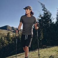 T-shirt personnalisé pour homme en lyocell bio-fibre 155 GSM, menthe, rafraîchissant, coupe ajustée, séchage rapide, pour la gym et le fitness, vente en gros