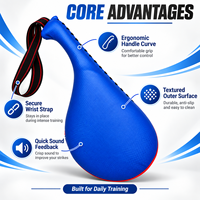 Cible de frappe en cuir personnalisée OEM, souple, protectrice et durable pour l'entraînement de MMA, de kickboxing et de gym