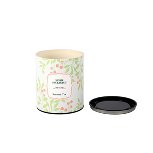 กล่องทรงกระบอกบรรจุชากระดาษฟอยล์อลูมิเนียมบรรจุภัณฑ์หลอดคราฟท์แข็งพร้อมฝาโลหะจากโรงงานกวางโจว - Product Image 4