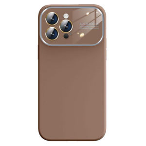 Bonnes affaires Antichoc Grande Fenêtre Mat Téléphone étui pour <span class=keywords><strong>iphone</strong></span> 15 11 13 12 <span class=keywords><strong>Pro</strong></span> <span class=keywords><strong>Max</strong></span> <span class=keywords><strong>14</strong></span> Plus Lentille Protection Liquide Silicone Couverture - Product Image 1