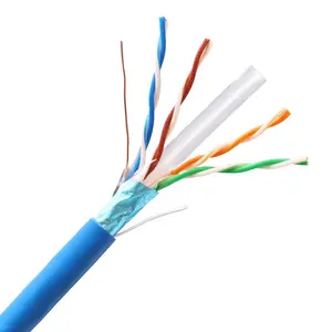 Cat6 롤 305m 고양이 6 24awg utp 랜 풀 테스테 cat6 케이블 와이파이 ftp 순수 구리 이더넷 tp 링크 ftp 케이블