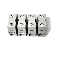 Borniers de rail de 16.5mm avec connecteur à vis gris Bornier en cuivre en laiton enfichable fabriqué à partir de matériau en laiton durable