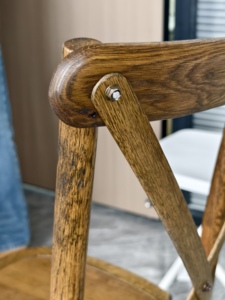 Apilable Durable Moderno Granja Comedor Banquete <span class=keywords><strong>DE</strong></span> BODA X Back Nogal Madera maciza Crossback Sillas al aire libre - Product Image 6