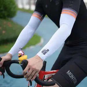 蒙顿OEM接受男女通用户外自行车跑步硅胶压缩臂套