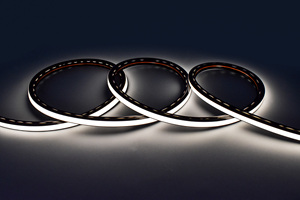 Flexible Black LED Strip <b>Light</b> 3000K for Wood Slat Wall <b>Panel</b> Acoustic Lighting Low Voltage 24V COB Strip - Product Image 5