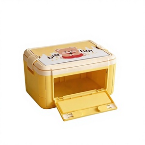 Cesta Plegable Portátil de Plástico <span class=keywords><strong>para</strong></span> Regalos, Cesta de Picnic <span class=keywords><strong>para</strong></span> Exteriores con Apertura Lateral, Caja de Almacenamiento <span class=keywords><strong>para</strong></span> Aperitivos y <span class=keywords><strong>Juguetes</strong></span> con Protección Contra el Polvo - Product Image 1