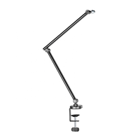 Support de microphone à bras articulé réglable mince avec éclairage RGB MDS16-1L pour studio, bureau, table, podcasting