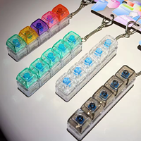 Jouet anti-stress FuYi : Clavier miniature avec boutons, clignotant, et porte-clés lumineux – Simulation de clavier pour la décompression