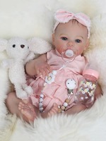 Poupée Reborn réaliste de 19 pouces en vinyle souple, jouet pour enfants, cadeau, vente en gros, personnalisable