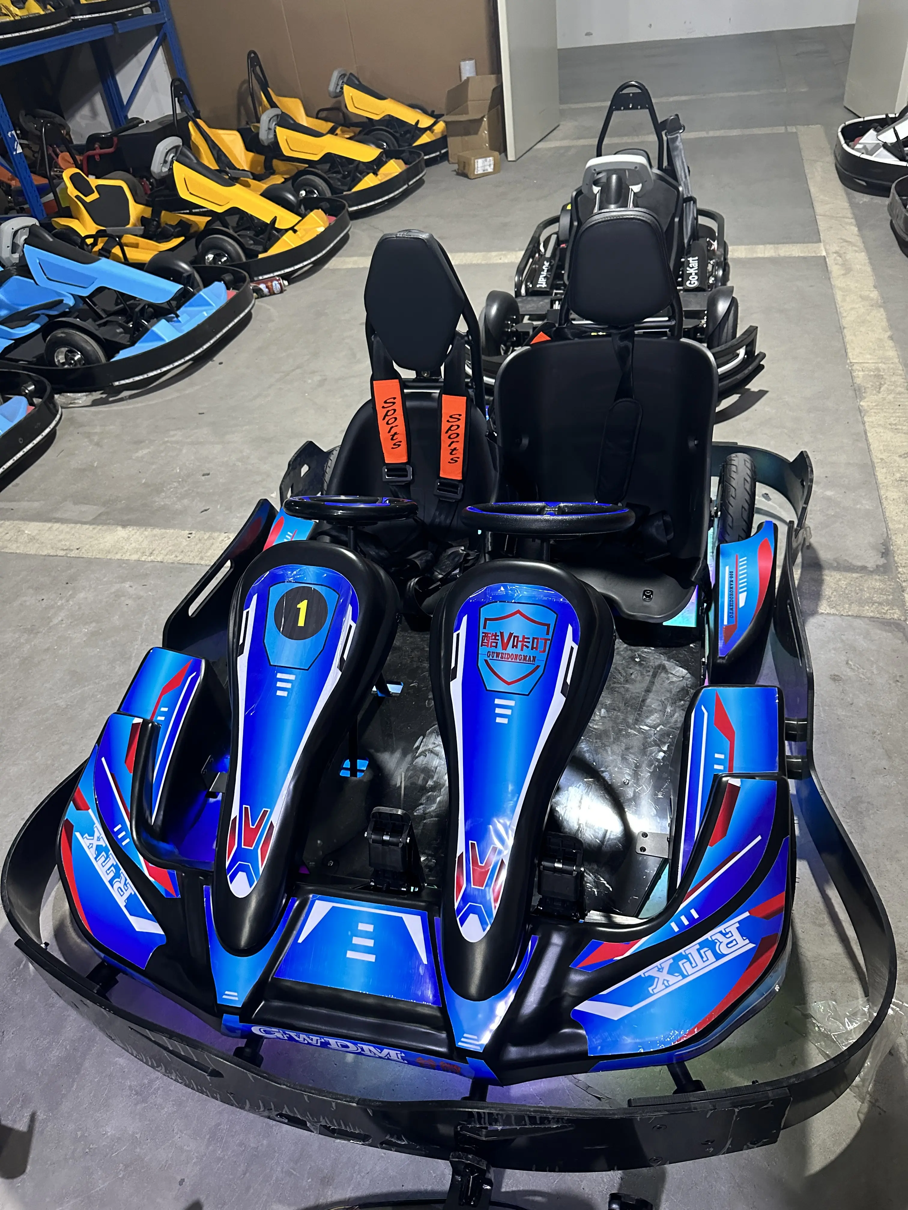 Trung Quốc Nhà Sản Xuất Vui Chơi Giải Trí Công Viên Kart Buggy Racing Giá Rẻ Thiết Bị Điện Ghế Đôi Đi Kart