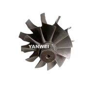 Turbolader kern Chra GT2560R 41,70/53,00mm 11 Schaufeln Kugellager Turbo turbinen rad welle 6,45mm Spitzen höhe