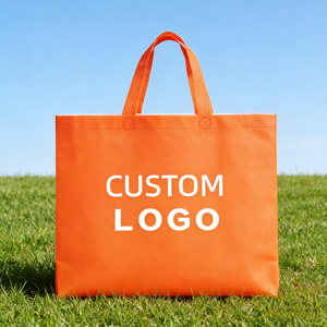 批发廉价便携式可重复使用环保超市杂货手提袋无纺布购物袋定制徽标布质购物无纺布袋 - Product Image 2