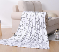 Couverture pour chat en flanelle ultra douce, cadeaux pour les amoureux des chats, filles, femmes, motif blanc adorable, couvertures pour canapé, lit, sofa