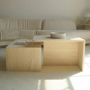Mesas de Centro de Travertino Natural de Diseño, Modernas, Minimalistas y Modulares para <span class=keywords><strong>Hotel</strong></span> y Villa - Product Image 4