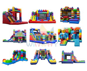 Château gonflable géant en PVC WINWAYTOYS, clown, 10x9m, capacité de 5 à 10 personnes, installation facile, extérieur, pour le plaisir - Product Image 2