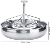 Plateau d'alimentation de porcelets en acier inoxydable de nouvelle condition avec sections divisées bac à lait de porc avec mangeoire de porc de fixation au sol