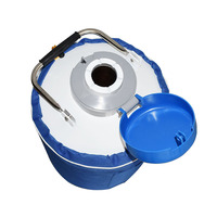 Réservoir de semence en azote liquide cryogénique de petite taille, capacité de 10 litres, pour insémination artificielle, prix du réservoir de semence Dewar