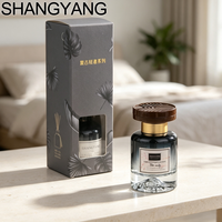 Bouteille diffuseur de parfum en verre vide de luxe pour cadeau, bureau, maison, avec logo personnalisé et boîte – Parfum volcanique