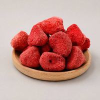 Gefreeze-droogde aardbeien, knapperig, gezonde snack, yoghurt, ontbijtgranen, topping, bakken, superfood, groothandel, bulk