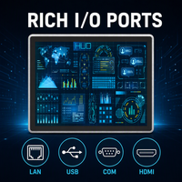 Computadora Industrial Todo en Uno YCT con Panel Táctil y Pantalla de Datos HUD para Monitoreo Remoto, Sistema de Plataforma en la Nube