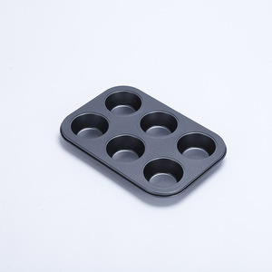 Molde para Hornear <span class=keywords><strong>Muffins</strong></span> <span class=keywords><strong>de</strong></span> Acero al Carbono Antiadherente Ecológico, Moldes para Cupcakes con Fondo Redondo <span class=keywords><strong>de</strong></span> 4/6/9/12 Cavidades, <span class=keywords><strong>Bandeja</strong></span> para Hornear <span class=keywords><strong>Muffins</strong></span> para Horno - Product Image 4
