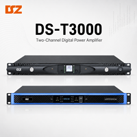 Amplificateur de puissance 2 canaux classe D 2*3000W OEM ODM, amplificateur en rack 1U pour système audio professionnel