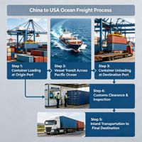 Consolidation de fret maritime / Agent maritime de Shenzhen vers les États-Unis/Canada