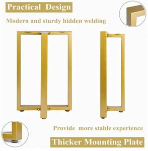 Modern Cast Iron Dining <b>Table</b> <b>Legs</b> for Outdoor Use - Product Image 5