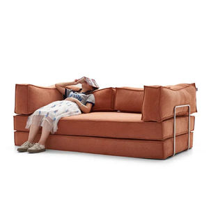 Divano Letto Modulare Moderno ed Ecologico, in Tessuto <span class=keywords><strong>Quadrato</strong></span> con Spugna ad Alta Densità, Estensibile e Convertibile per <span class=keywords><strong>Soggiorno</strong></span> - Product Image 1