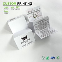 Cartes d'entretien personnalisées, Guide d'entretien, Insert pliable en rouleau, Panneau QR, Panneau logo, Panneau récit, Panneau de contact, Insert de contact pour fabricant de perles