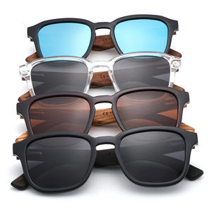Gafas de Sol de Madera para Mujer Conchen, Montura Negra, Lentes Azules, Protección UV400, Polarizadas, para Pesca, Conducción y Actividades al Aire Libre - Product Image 2