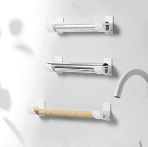 Trash <strong>Bag</strong> Dispenser <strong>Roll</strong> Holder, <strong>Garbage</strong> <strong>Bag</strong> Holder Multi-functional Flexible Use Adjustable Length Plastic Storage Tray - Product Image 1