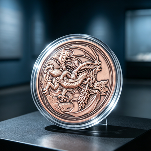 Barra de cobre de 1 onza para regalo, medalla de recuerdo - Product Image 6