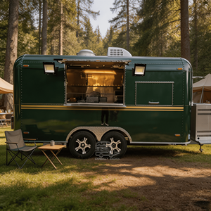Coffee Trailer Food Truck Food Trailers Fully Equipped Kitchen Mobile Restaurant Bakery Cart Food Vending Carts - Product Image 4