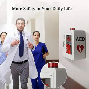 Armoire à pharmacie murale personnalisée en métal premiers soins défibrillateur AED stockage clé alarme lumière stroboscopique d'urgence SL-2 Superluck - Product Image 3