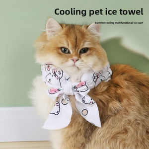 وشاح تبريد صيفي كرتوني ماص للرطوبة للقطط والكلاب، وشاح تبريد بالخرز الثلجي للحيوانات الأليفة - Product Image 2